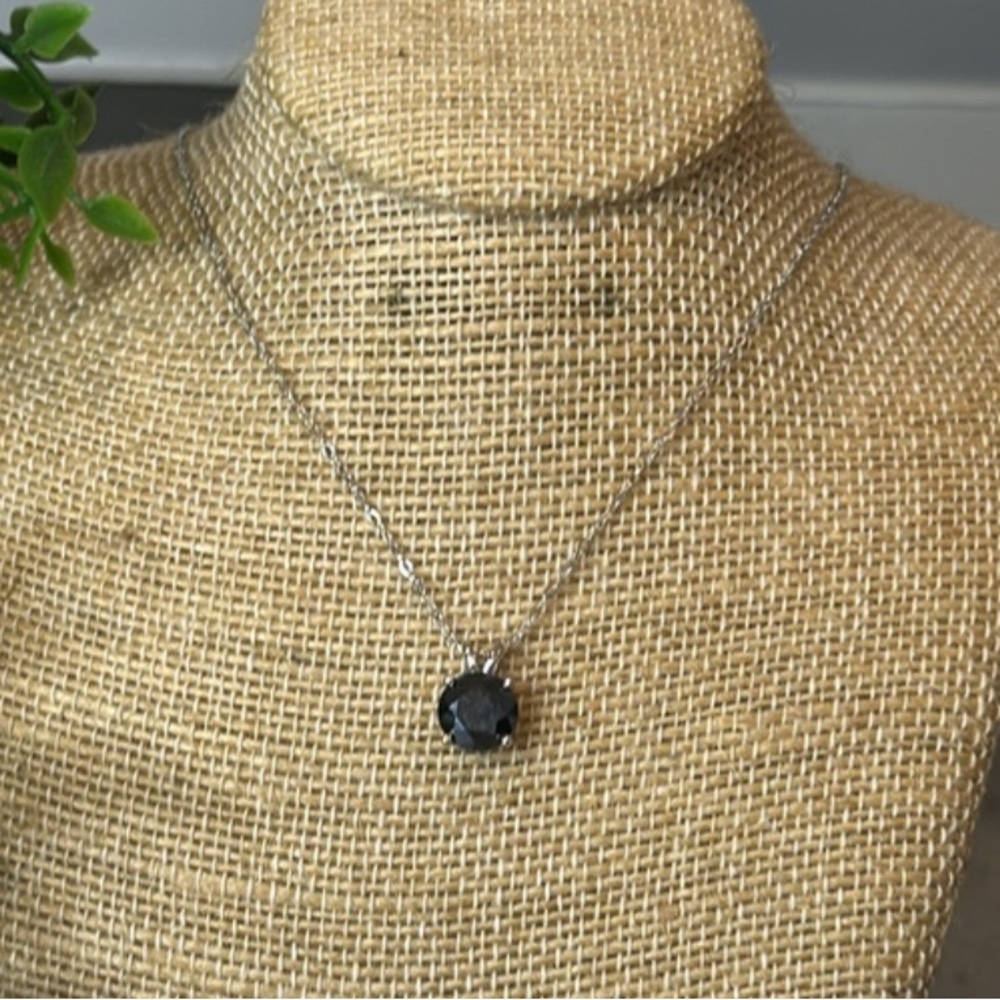 MOISSANITE Sterling Silver 925- SNK3654 Black 2.0 CTW Necklace
